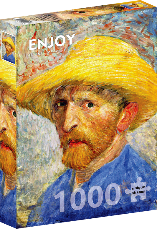 1000 Pieces Jigsaw Puzzle - Vincent Van Gogh: Self-portrait with a Straw Hat (1143)