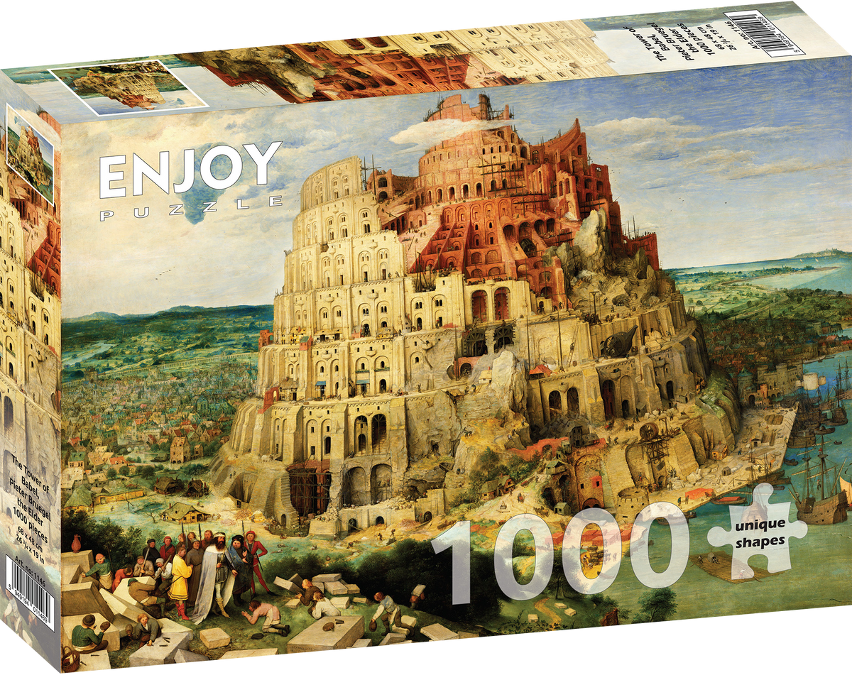 1000 Pieces Jigsaw Puzzle - Pieter Bruegel: The Tower of Babel (1146)