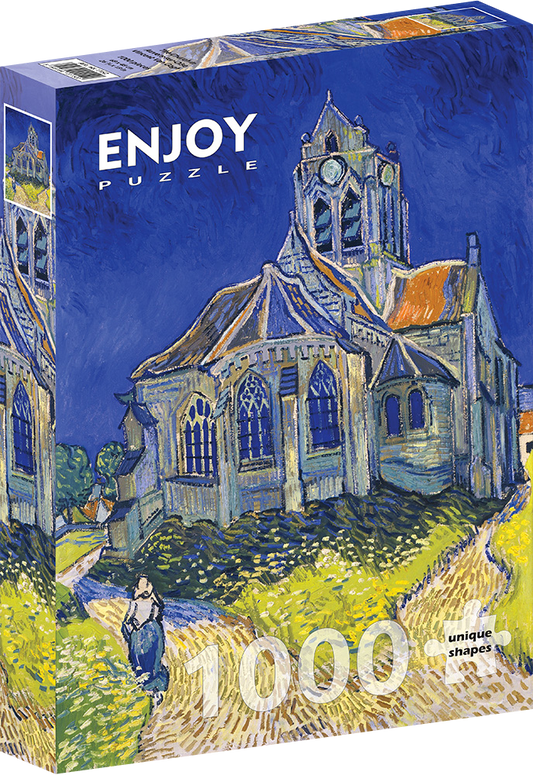 1000 Pieces Jigsaw Puzzle - Vincent Van Gogh: The Church in Auvers-sur-Oise (1152)