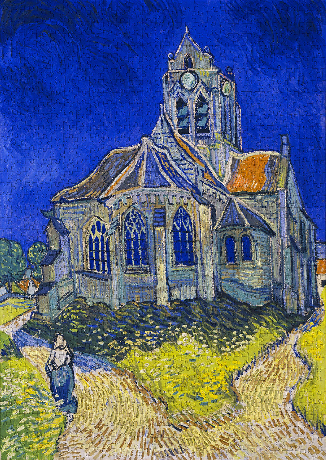 1000 Pieces Jigsaw Puzzle - Vincent Van Gogh: The Church in Auvers-sur-Oise (1152)
