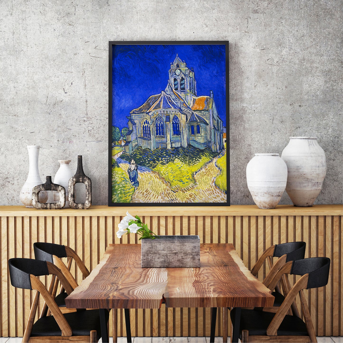 1000 Pieces Jigsaw Puzzle - Vincent Van Gogh: The Church in Auvers-sur-Oise (1152)
