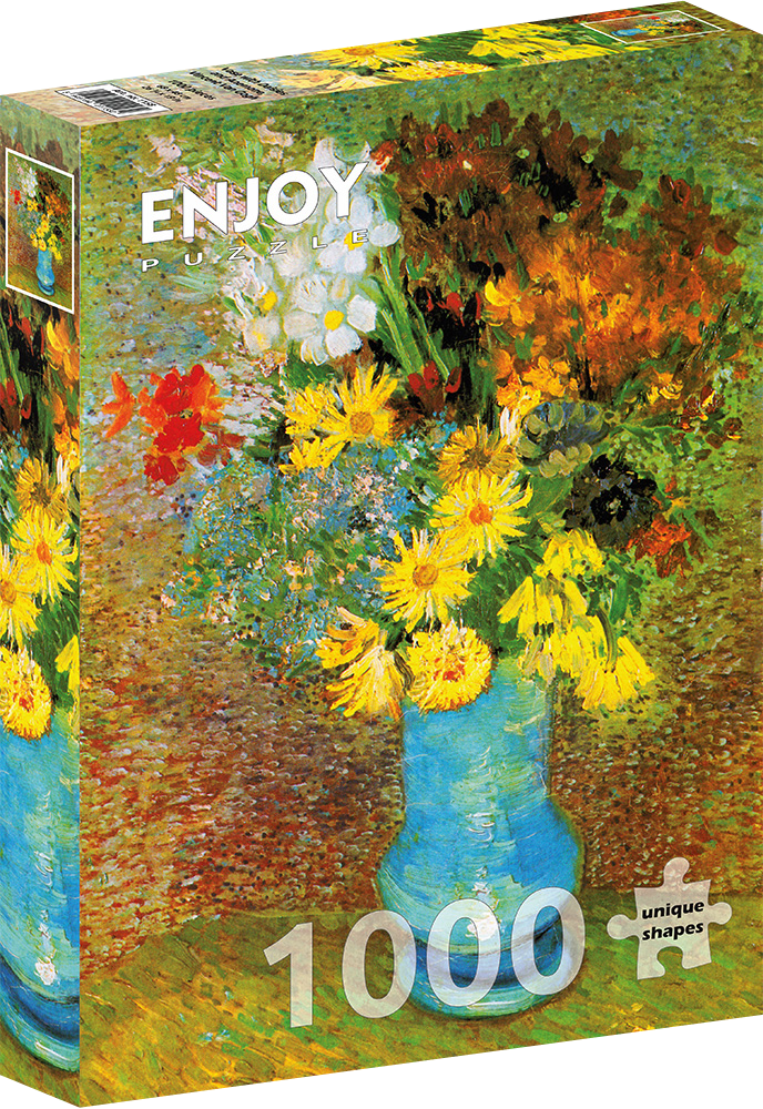 1000 Pieces Jigsaw Puzzle - Vincent Van Gogh: Vase with Daisies and Anemones (1158)
