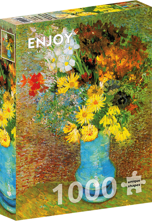 1000 Pieces Jigsaw Puzzle - Vincent Van Gogh: Vase with Daisies and Anemones (1158)
