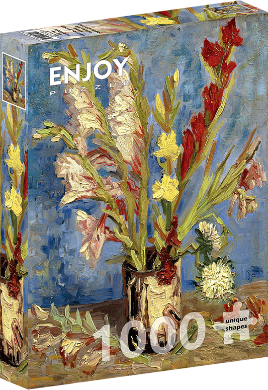 1000 Pieces Jigsaw Puzzle - Vincent Van Gogh: Vase with Gladioli and Chinese Asters (1161)
