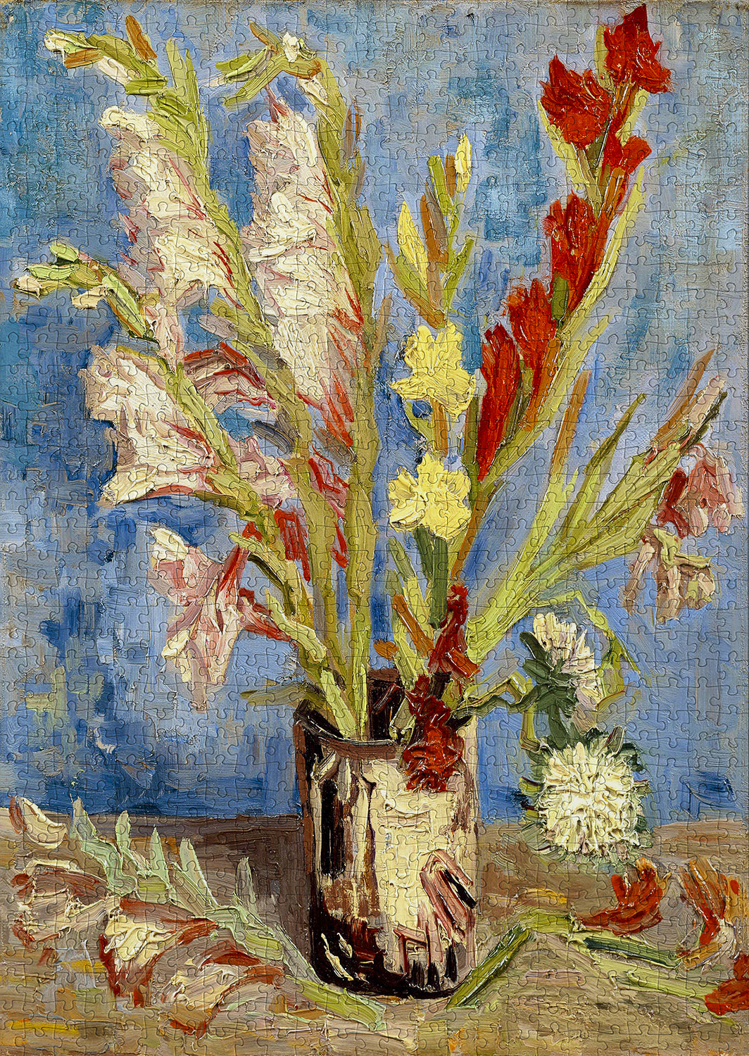 1000 Pieces Jigsaw Puzzle - Vincent Van Gogh: Vase with Gladioli and Chinese Asters (1161)
