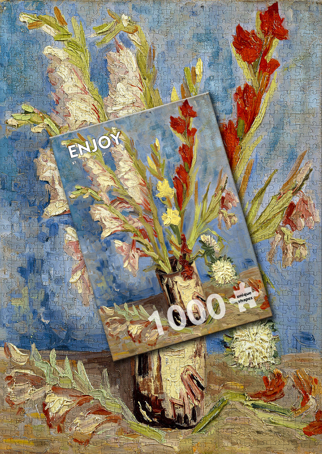 1000 Pieces Jigsaw Puzzle - Vincent Van Gogh: Vase with Gladioli and Chinese Asters (1161)
