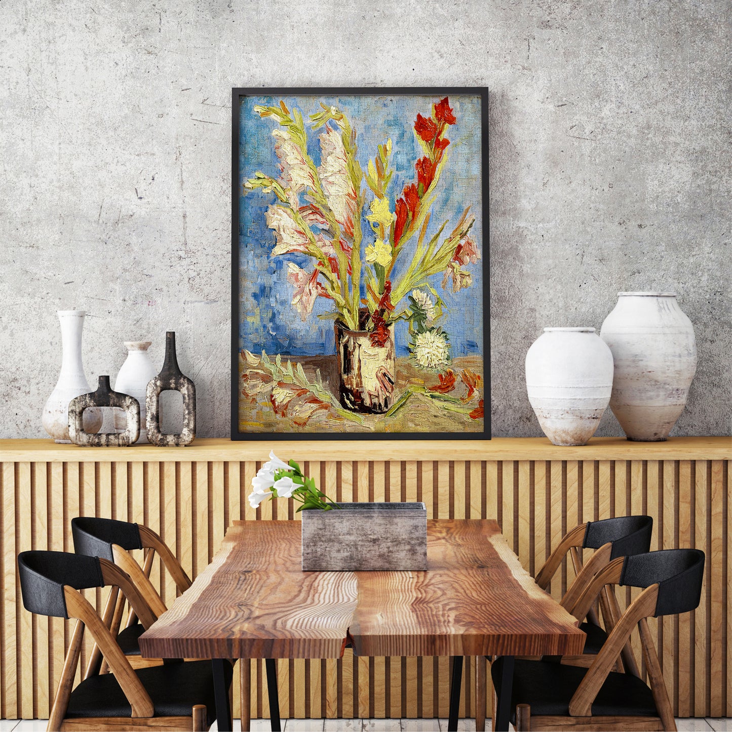 1000 Pieces Jigsaw Puzzle - Vincent Van Gogh: Vase with Gladioli and Chinese Asters (1161)