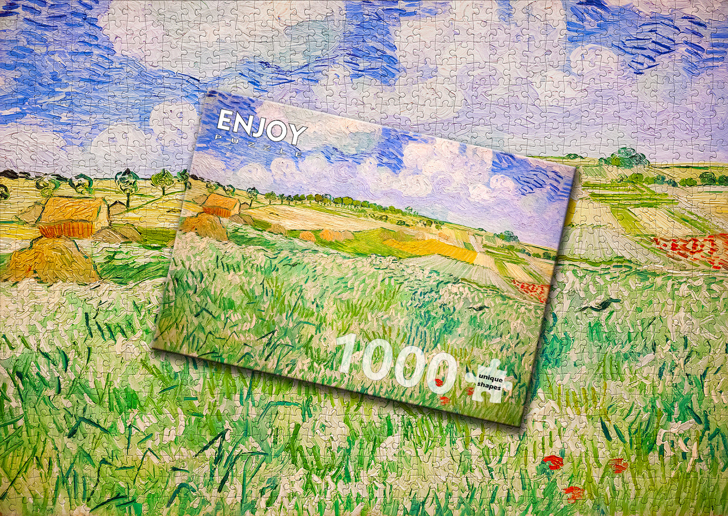 1000 Pieces Jigsaw Puzzle - Vincent Van Gogh: Plain near Auvers (1176)