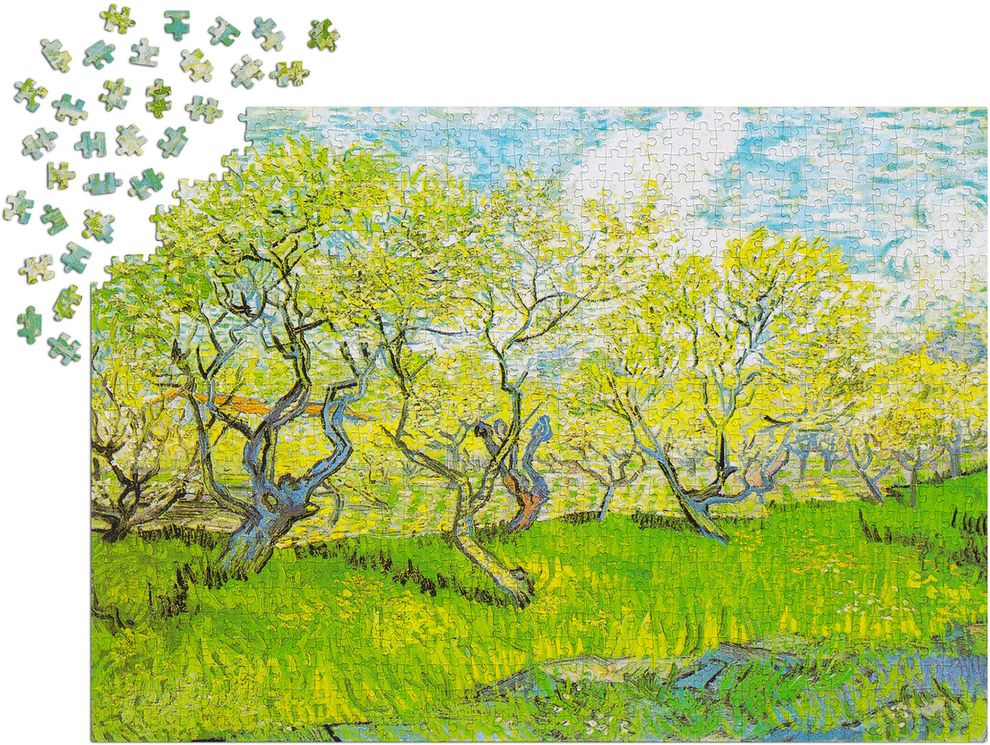 1000 Pieces Jigsaw Puzzle - Vincent Van Gogh: Orchard in Blossom (1179)