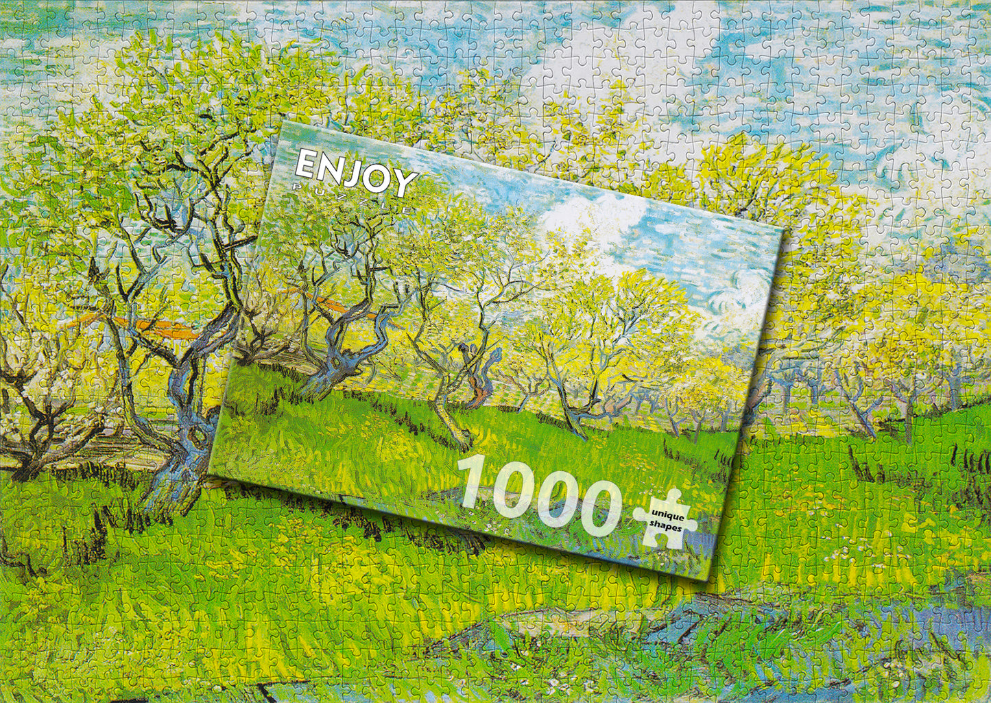 1000 Pieces Jigsaw Puzzle - Vincent Van Gogh: Orchard in Blossom (1179)