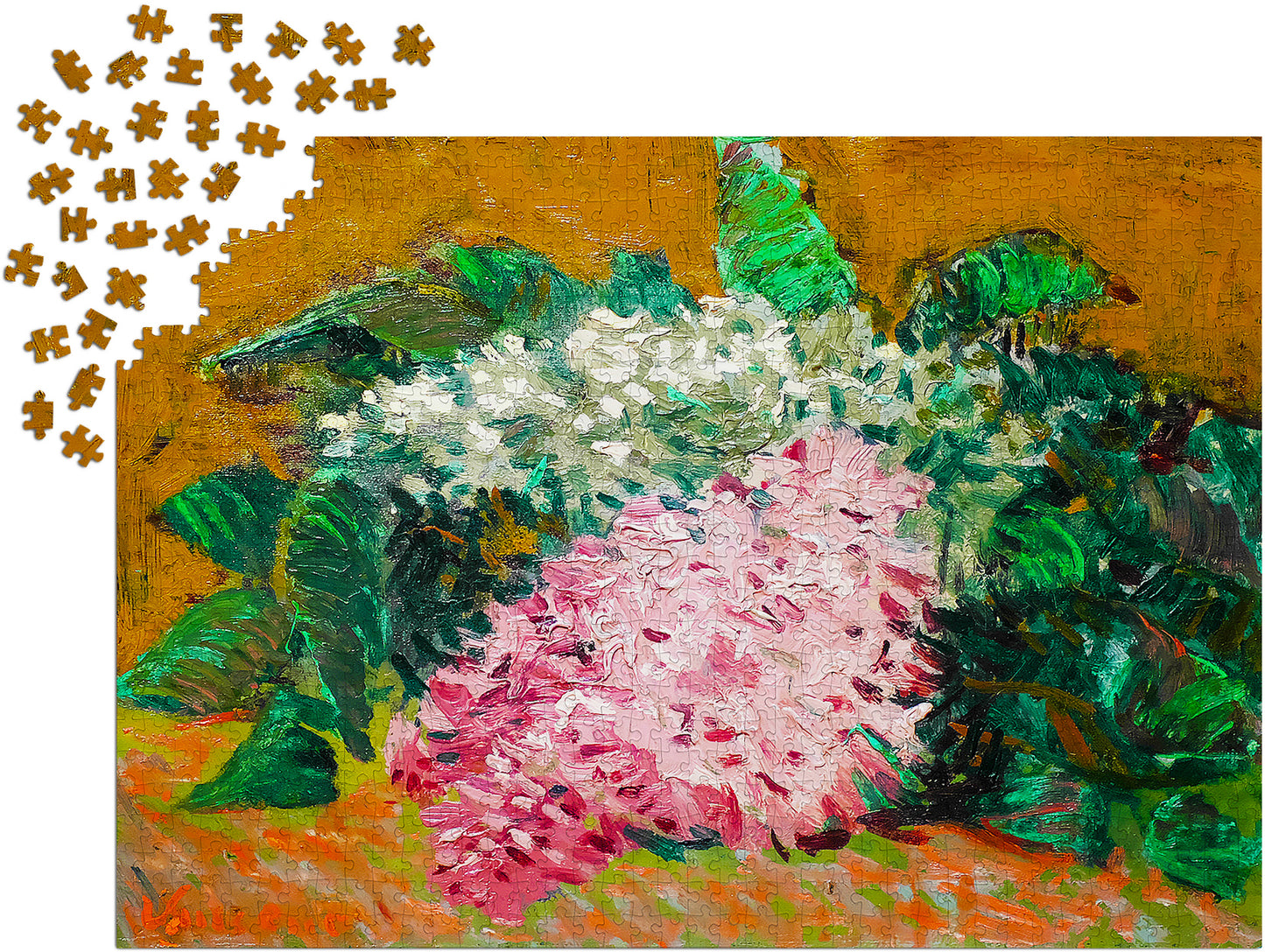 1000 Pieces Jigsaw Puzzle - Vincent Van Gogh: Still Life Painting of Lilacs (1182)