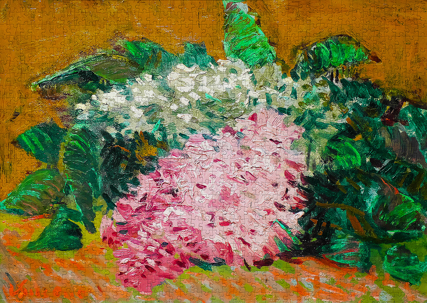 1000 Pieces Jigsaw Puzzle - Vincent Van Gogh: Still Life Painting of Lilacs (1182)