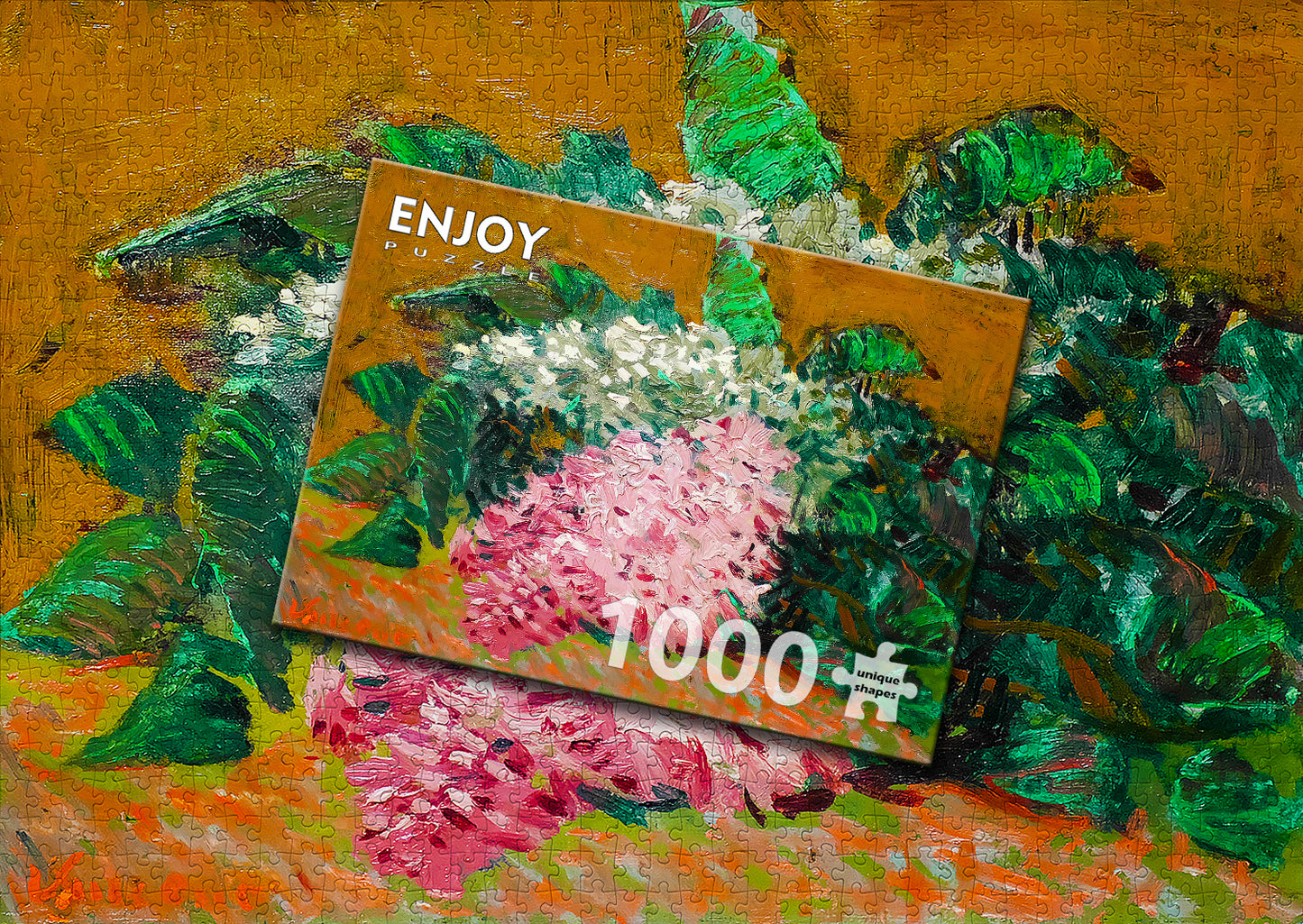 1000 Pieces Jigsaw Puzzle - Vincent Van Gogh: Still Life Painting of Lilacs (1182)