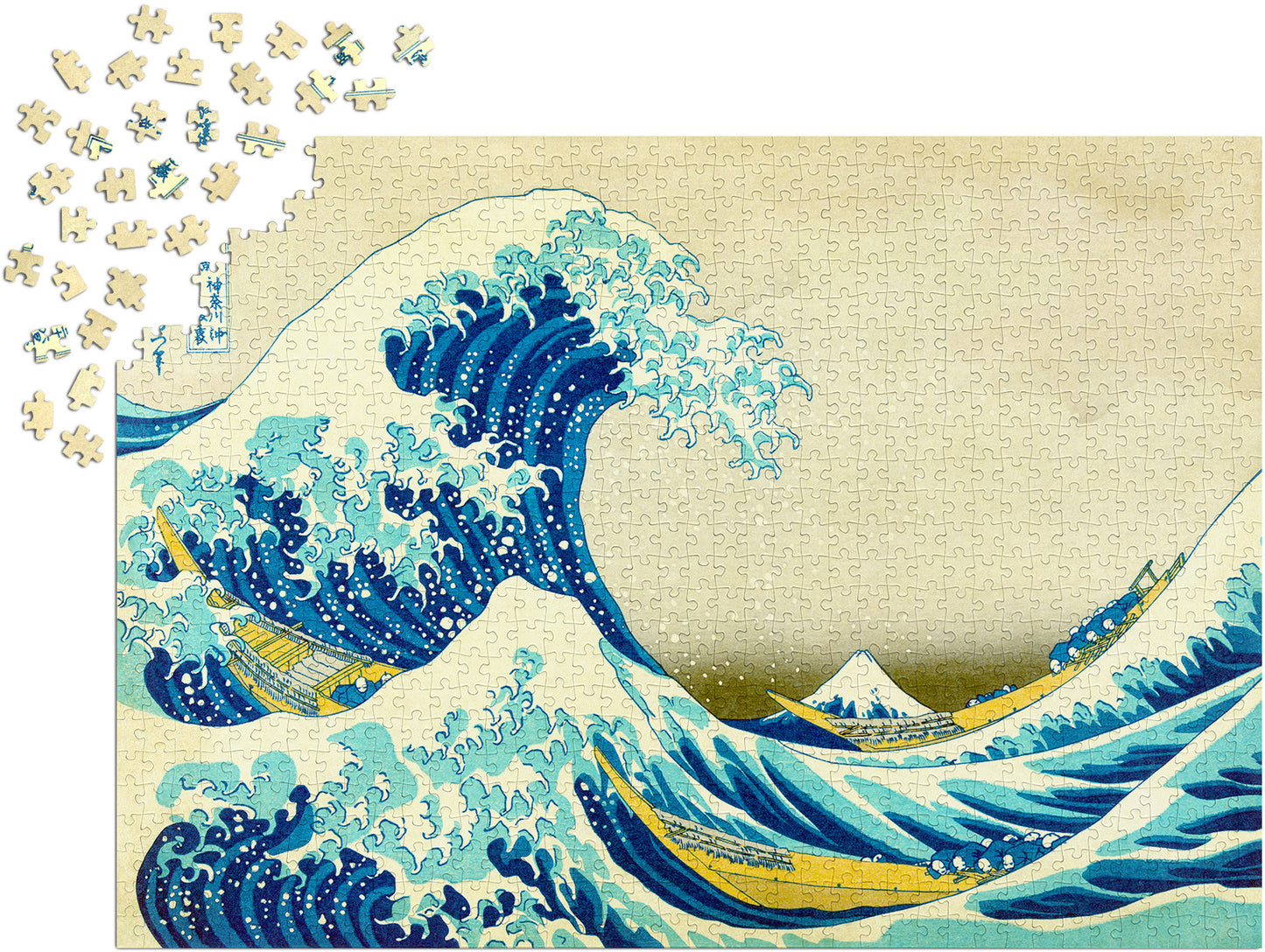 1000 Pieces Jigsaw Puzzle - Katsushika Hokusai: The Great Wave off Kanagawa (1188)