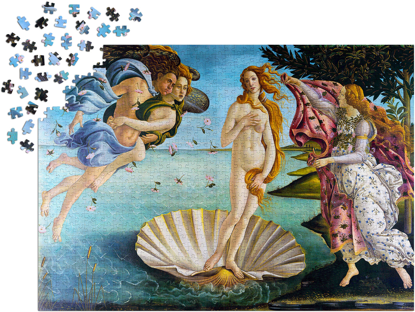 1000 Pieces Jigsaw Puzzle - Sandro Botticelli: The Birth of Venus (1194)