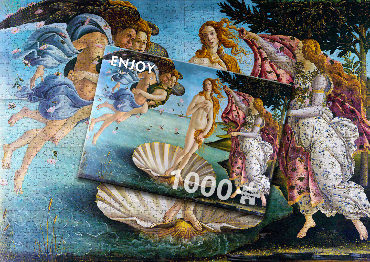 1000 Pieces Jigsaw Puzzle - Sandro Botticelli: The Birth of Venus (1194)