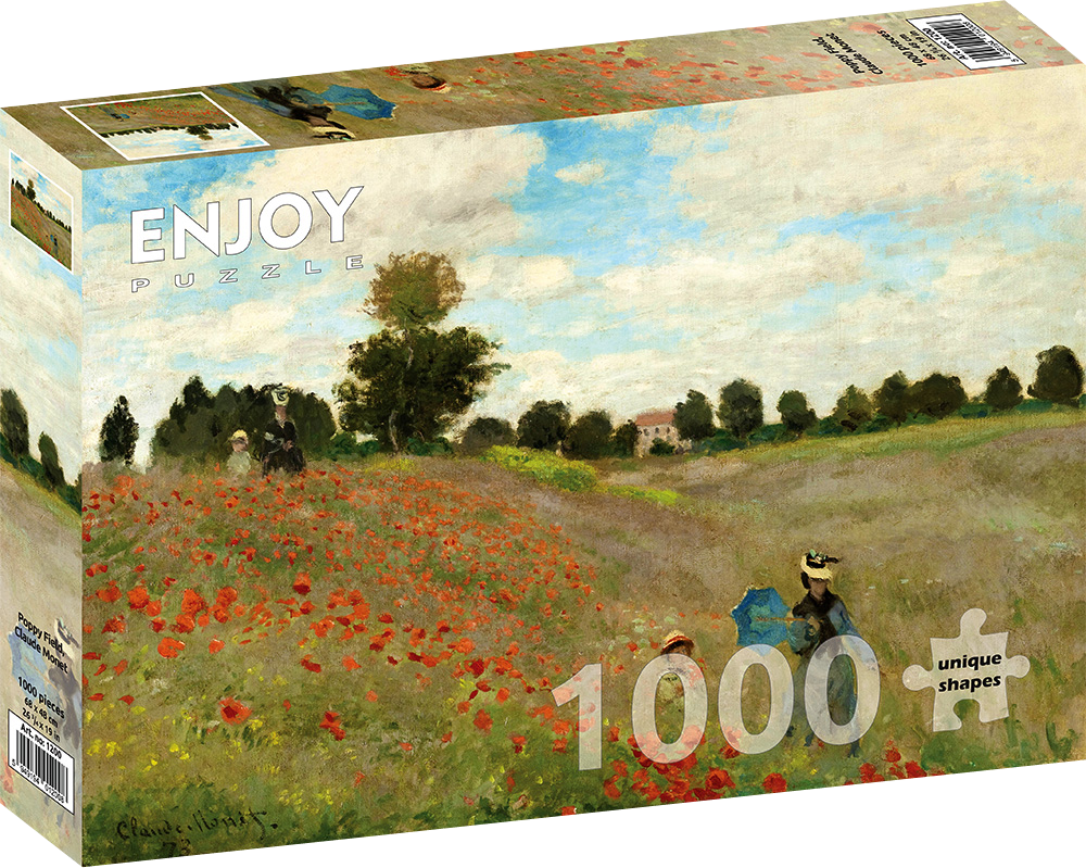 1000 Pieces Jigsaw Puzzle - Claude Monet: Poppy Field (1200)