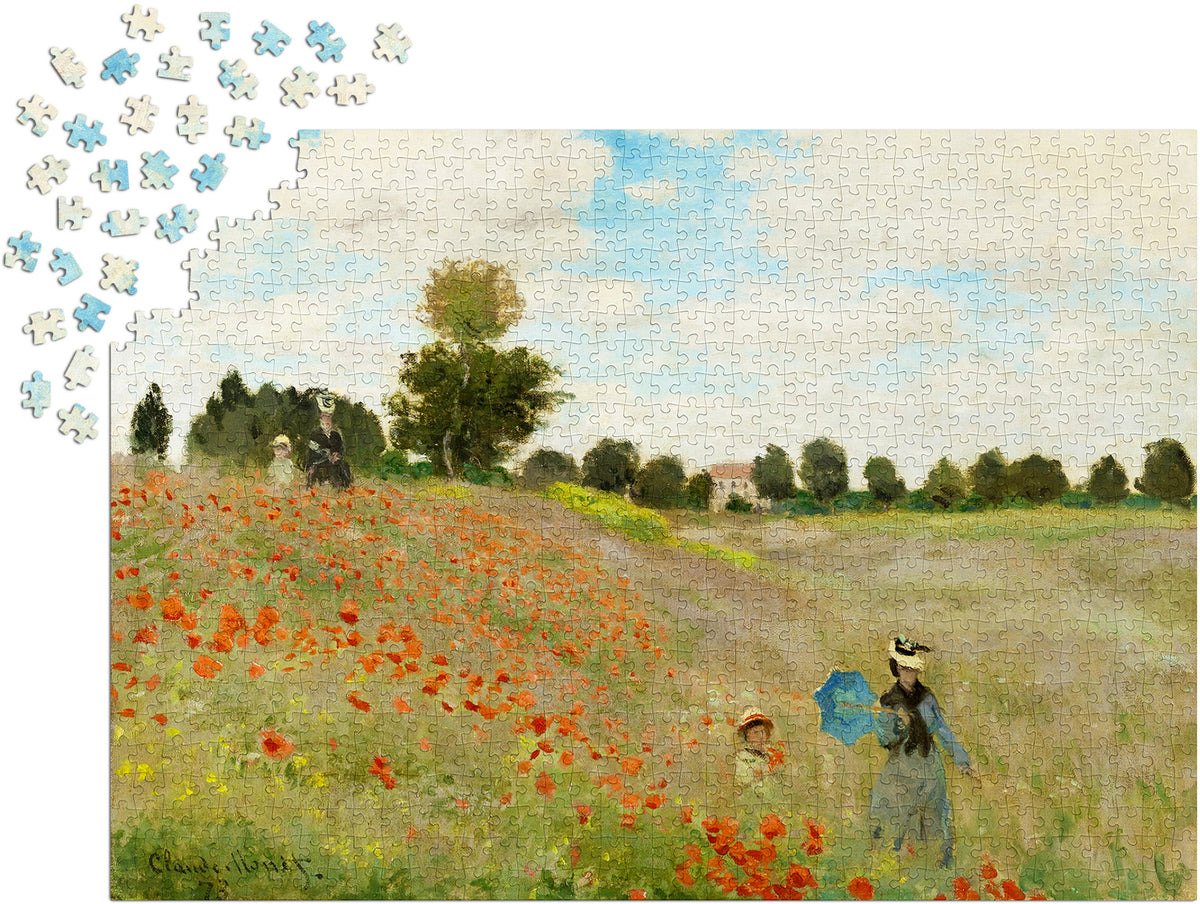 1000 Pieces Jigsaw Puzzle - Claude Monet: Poppy Field (1200)