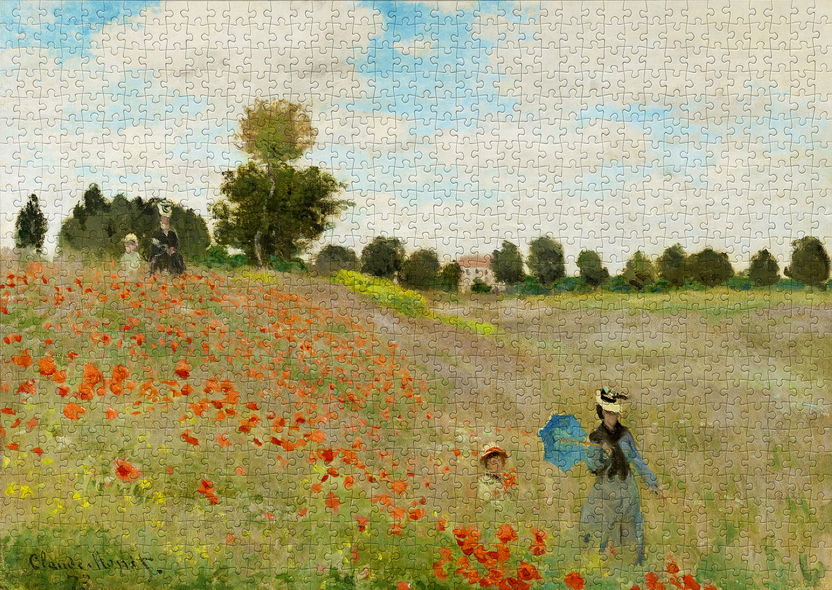 1000 Pieces Jigsaw Puzzle - Claude Monet: Poppy Field (1200)