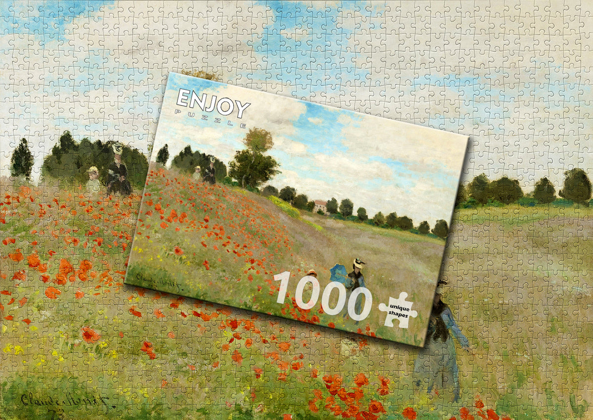 1000 Pieces Jigsaw Puzzle - Claude Monet: Poppy Field (1200)