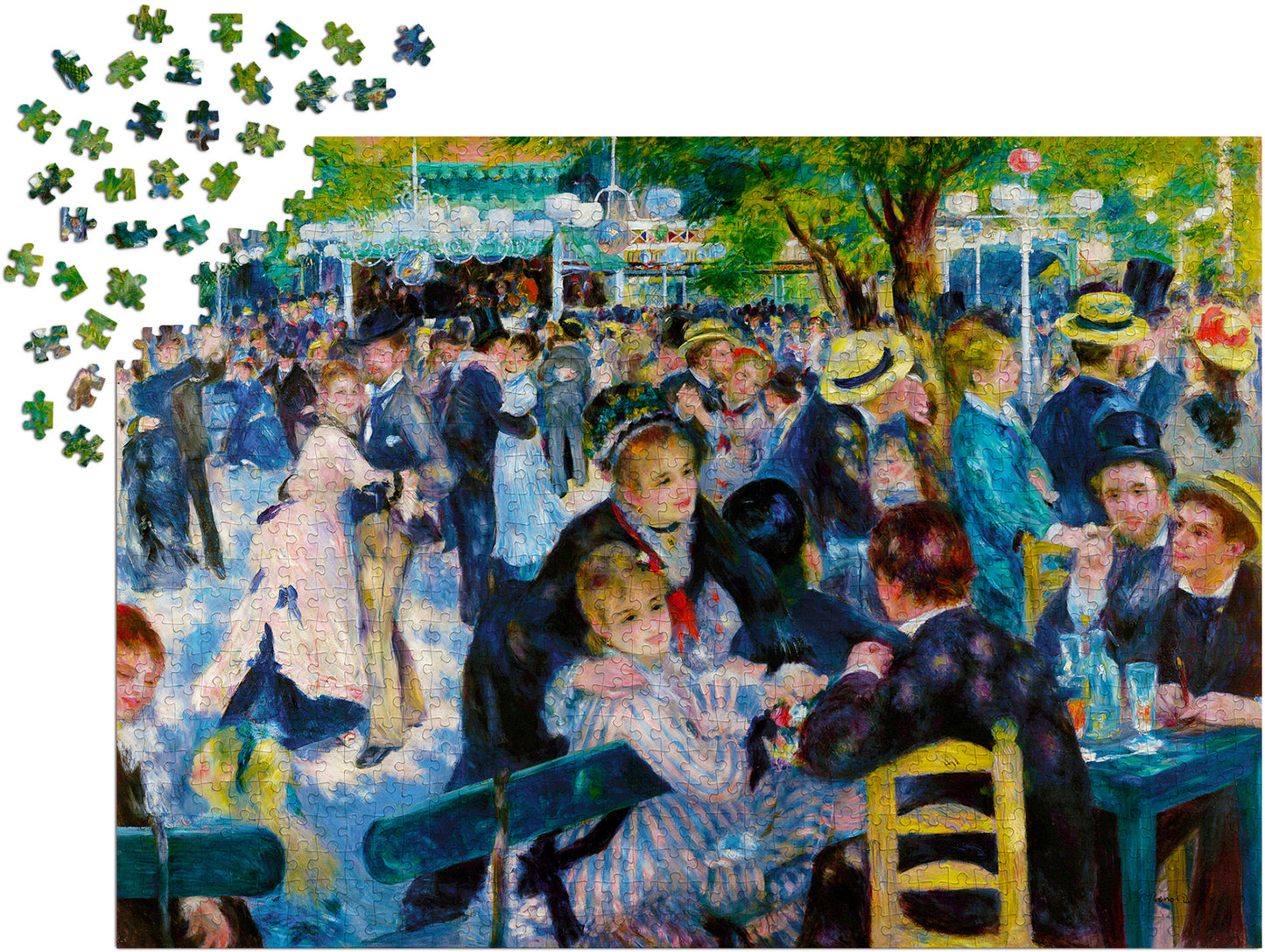 1000 Pieces Jigsaw Puzzle - Auguste Renoir: Dance at Le Moulin de la Galette (1206)