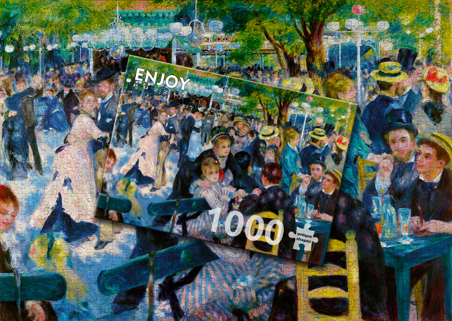 1000 Pieces Jigsaw Puzzle - Auguste Renoir: Dance at Le Moulin de la Galette (1206)