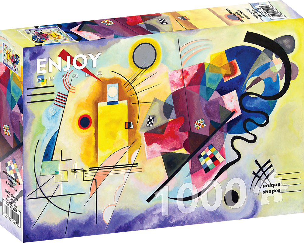 1000 Pieces Jigsaw Puzzle - Vassily Kandinsky: Yellow Red Blue (1212)