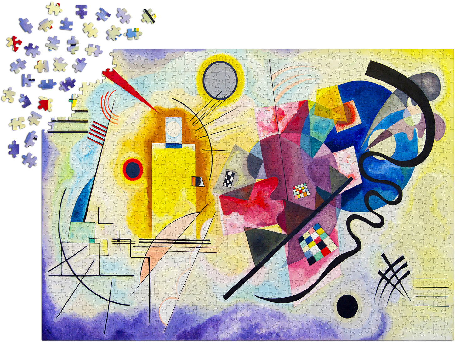 1000 Pieces Jigsaw Puzzle - Vassily Kandinsky: Yellow Red Blue (1212)