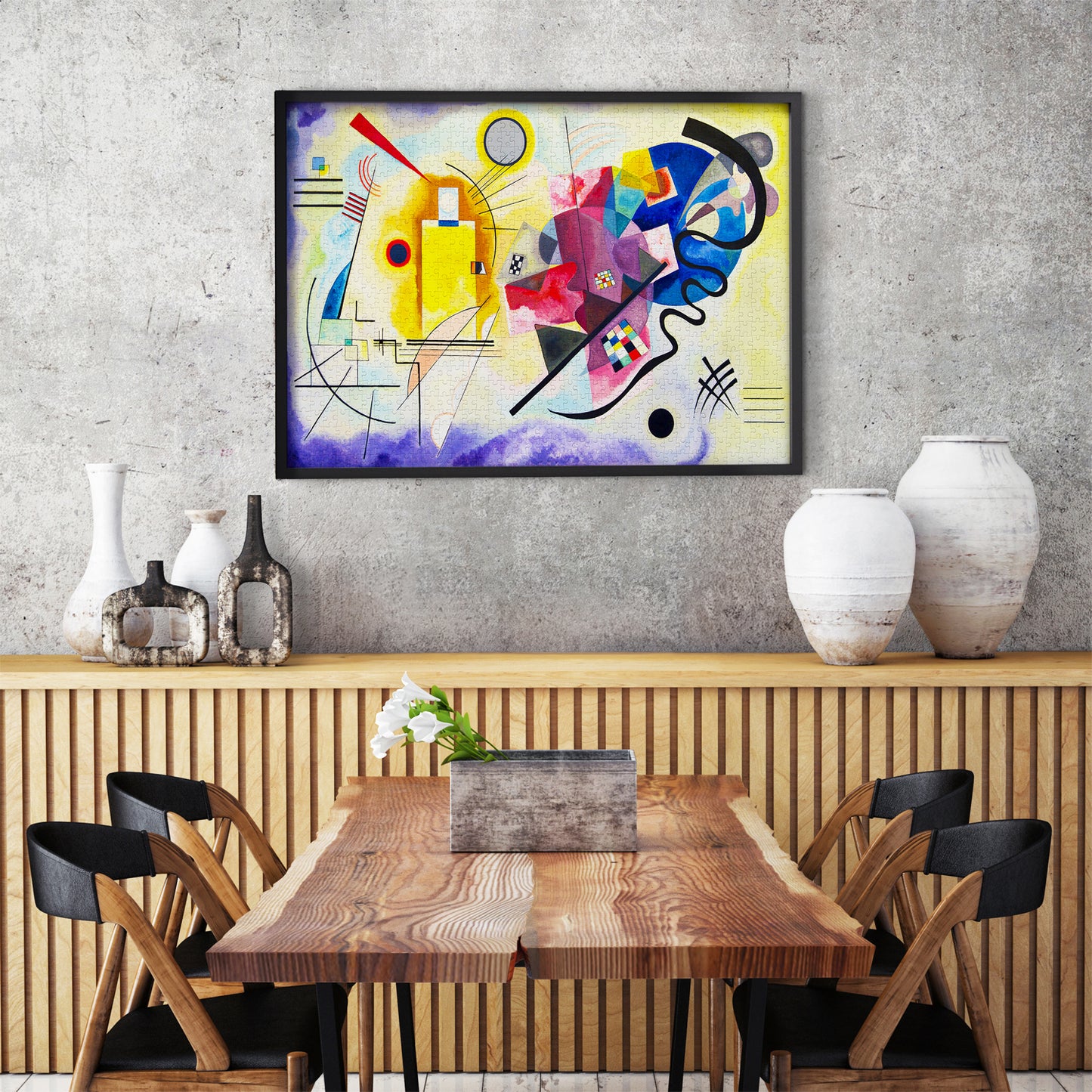 1000 Pieces Jigsaw Puzzle - Vassily Kandinsky: Yellow Red Blue (1212)
