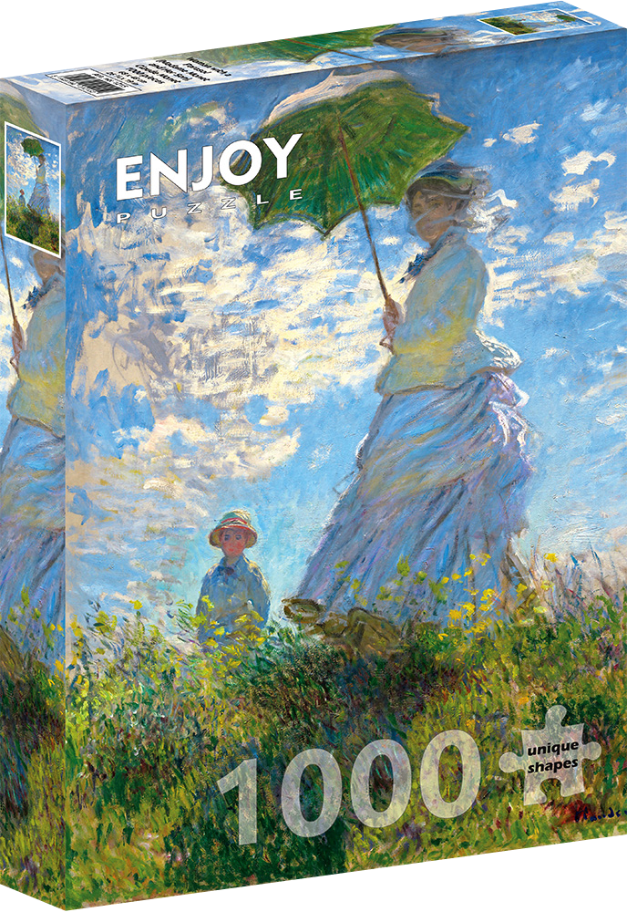 1000 Pieces Jigsaw Puzzle - Claude Monet: Woman with a Parasol (Madame Monet and Her Son) (1215)