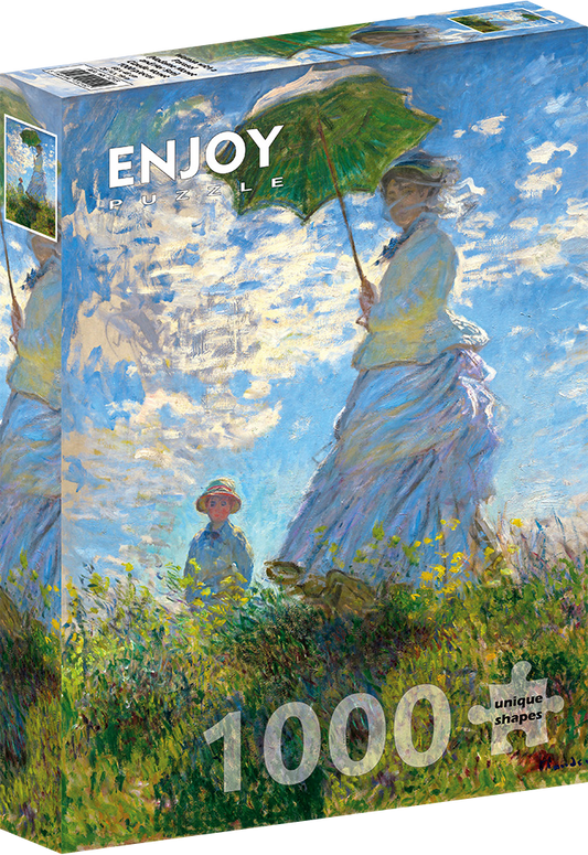1000 Pieces Jigsaw Puzzle - Claude Monet: Woman with a Parasol (Madame Monet and Her Son) (1215)