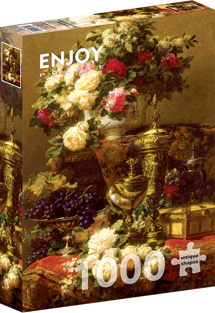 1000 Pieces Jigsaw Puzzle - Jean-Baptiste Robie: Flowers and Fruit (1221)