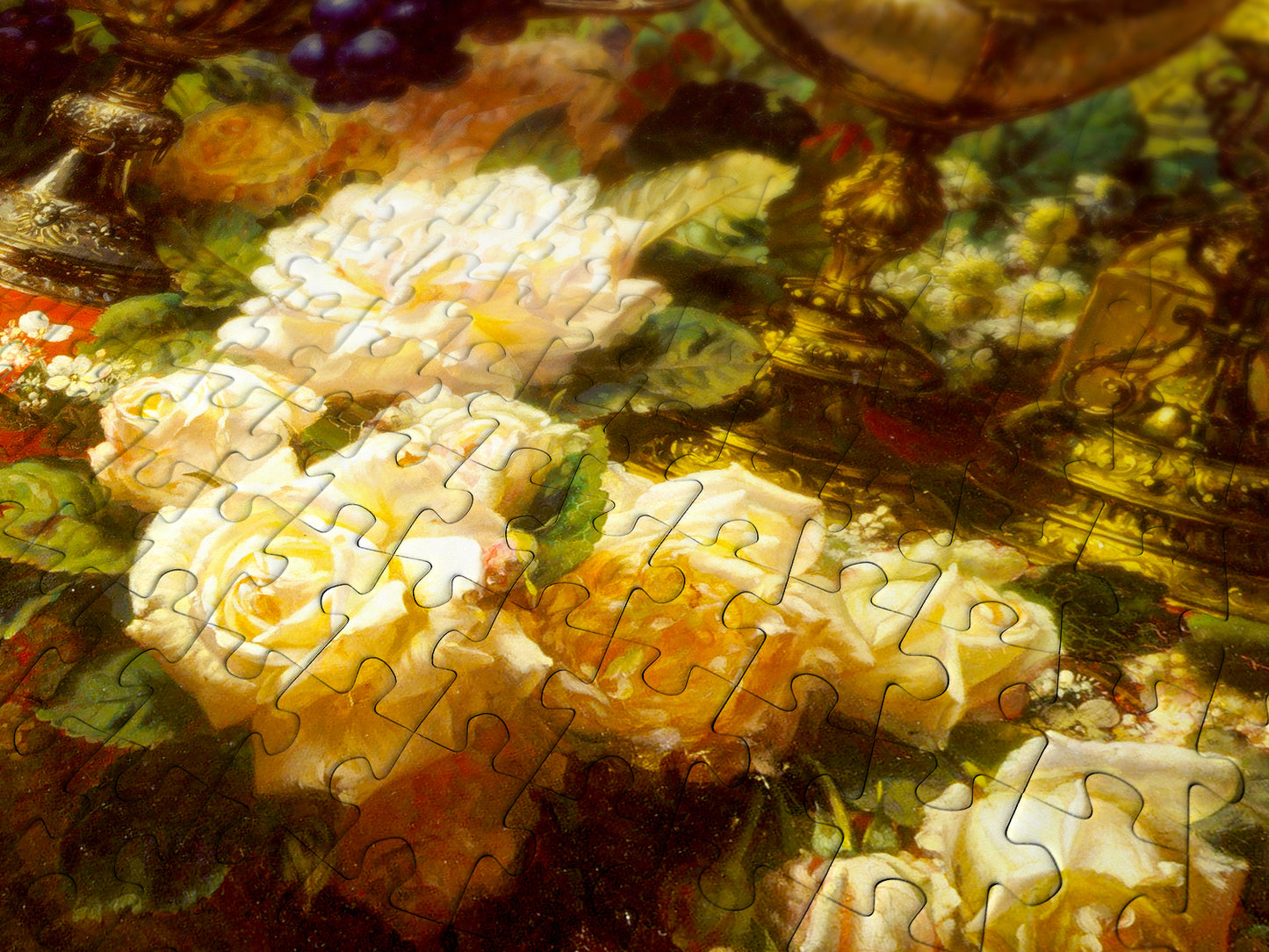 1000 Pieces Jigsaw Puzzle - Jean-Baptiste Robie: Flowers and Fruit (1221)