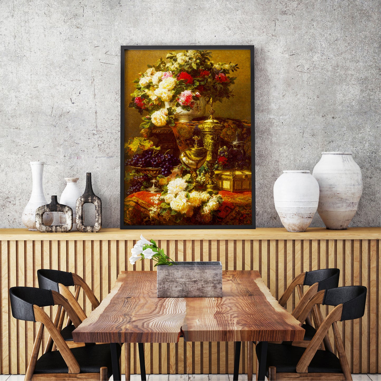 1000 Pieces Jigsaw Puzzle - Jean-Baptiste Robie: Flowers and Fruit (1221)