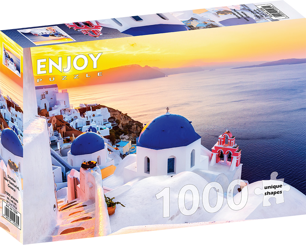 1000 Pieces Jigsaw Puzzle - Sunrise over Santorini (1230)