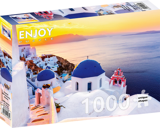 1000 Pieces Jigsaw Puzzle - Sunrise over Santorini (1230)