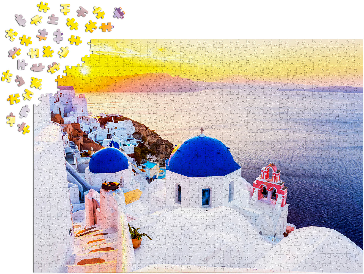 1000 Pieces Jigsaw Puzzle - Sunrise over Santorini (1230)