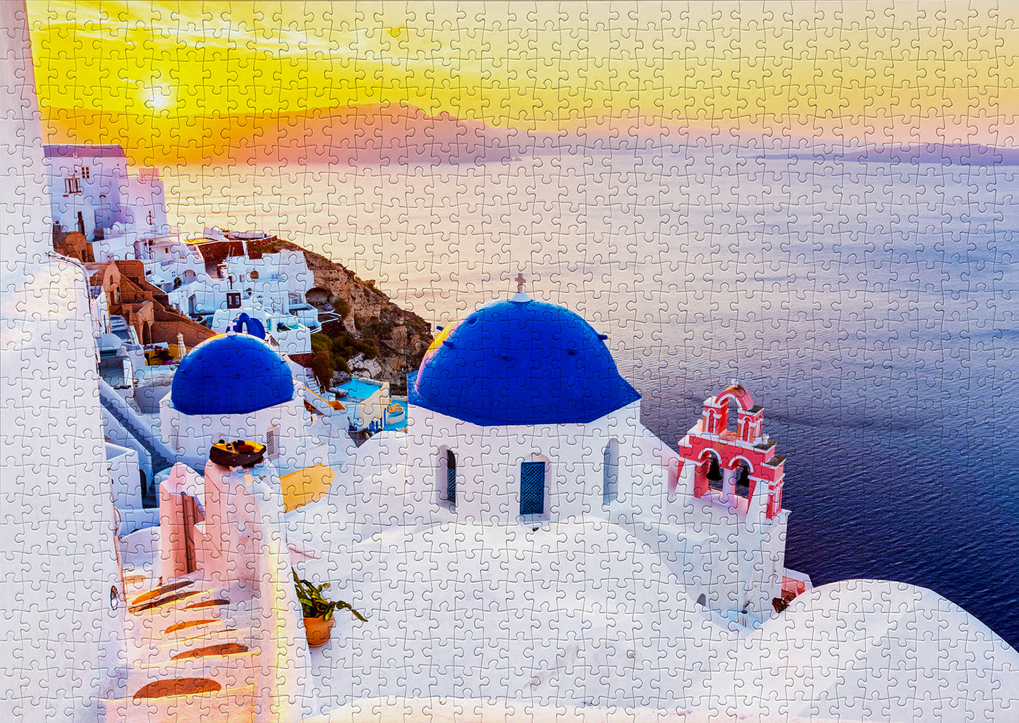 1000 Pieces Jigsaw Puzzle - Sunrise over Santorini (1230)