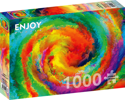 1000 Pieces Jigsaw Puzzle - Colorful Gradient Swirl (1236)