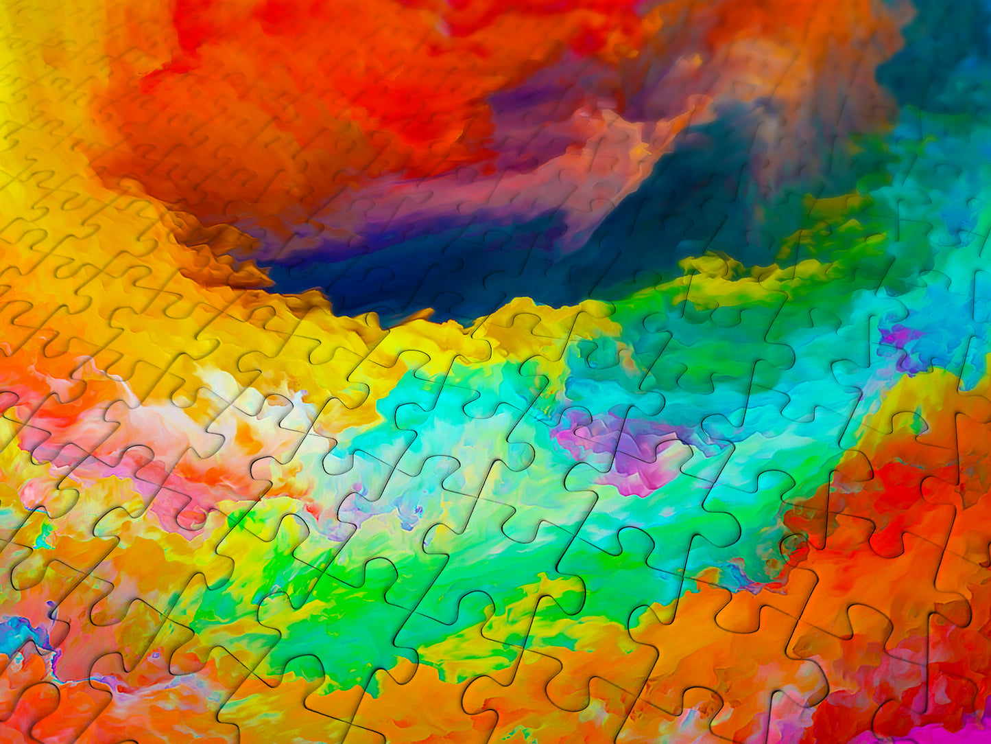 1000 Pieces Jigsaw Puzzle - Colorful Gradient Swirl (1236)