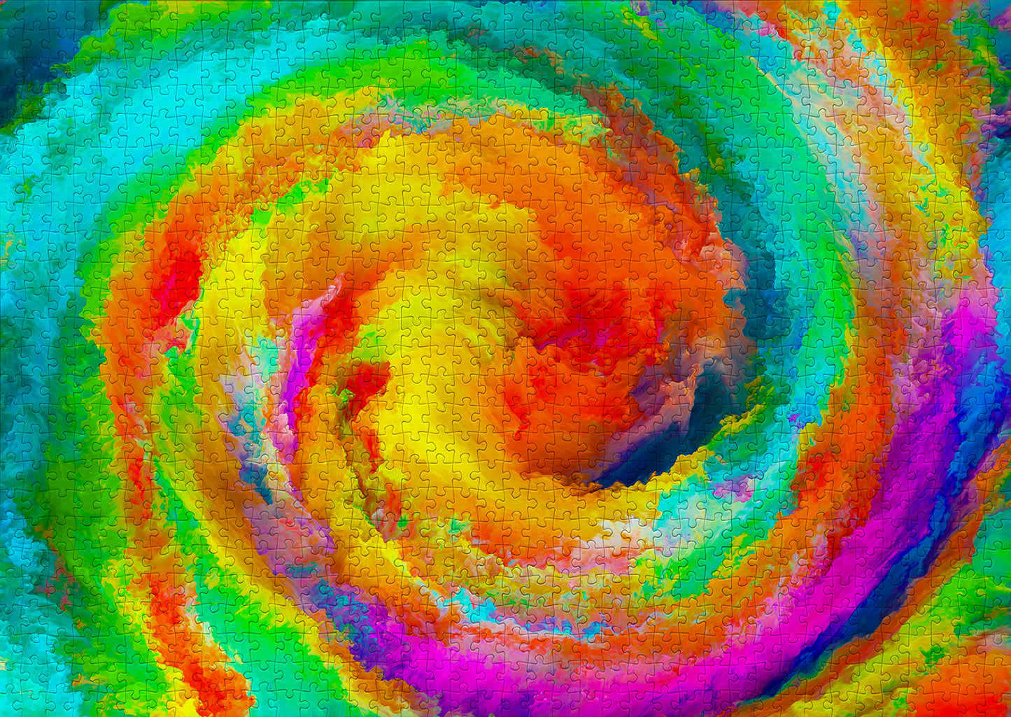 1000 Pieces Jigsaw Puzzle - Colorful Gradient Swirl (1236)