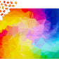 1000 Pieces Jigsaw Puzzle - Rainbow Gradient Poligonal Swirl (1239)