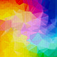 1000 Pieces Jigsaw Puzzle - Rainbow Gradient Poligonal Swirl (1239)