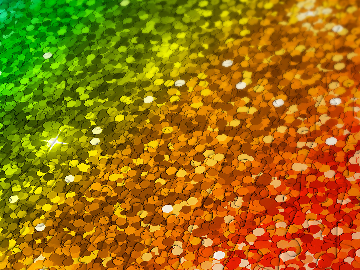 1000 Pieces Jigsaw Puzzle - Rainbow Glitter Gradient (1242)