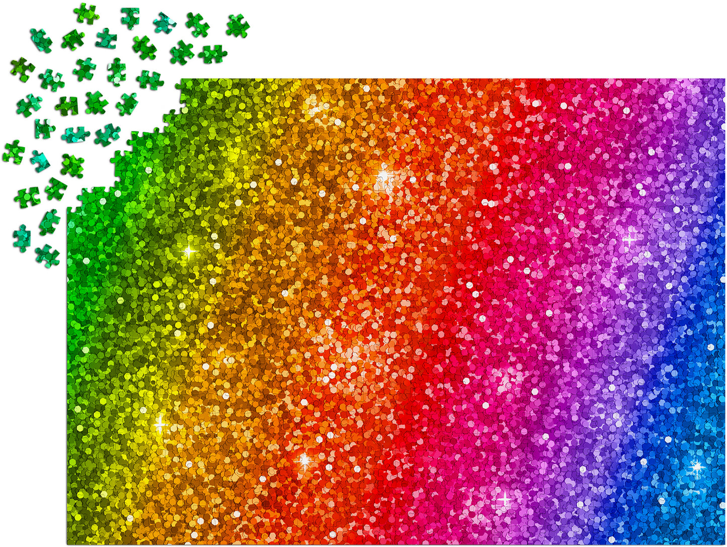 1000 Pieces Jigsaw Puzzle - Rainbow Glitter Gradient (1242)