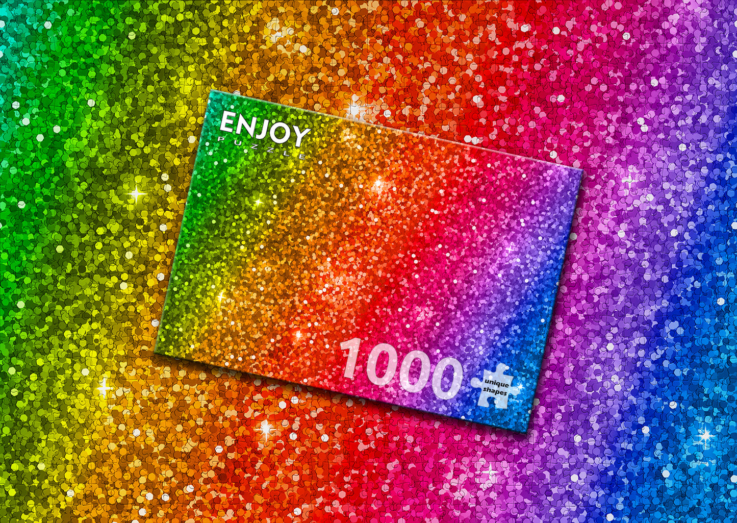 1000 Pieces Jigsaw Puzzle - Rainbow Glitter Gradient (1242)