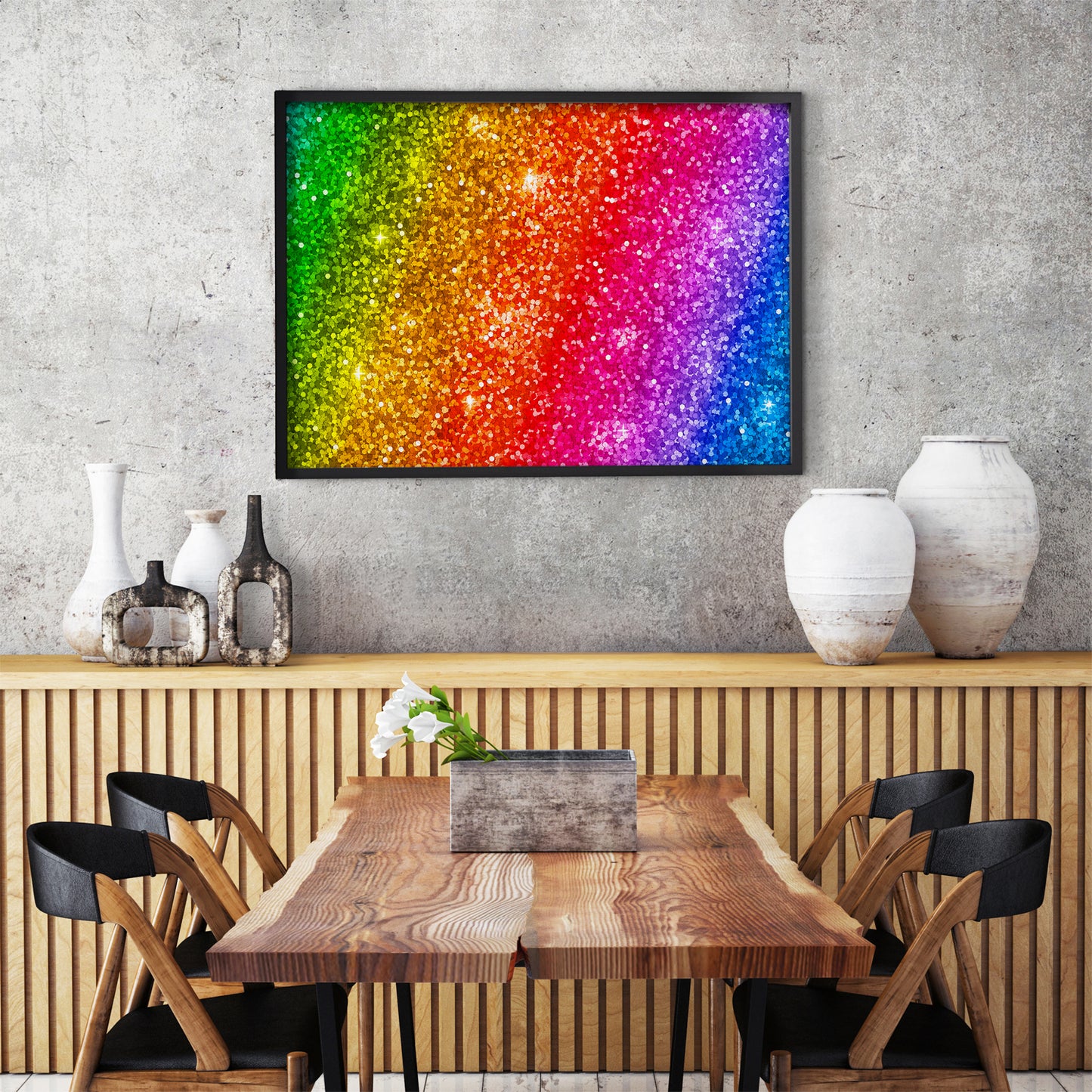 1000 Pieces Jigsaw Puzzle - Rainbow Glitter Gradient (1242)