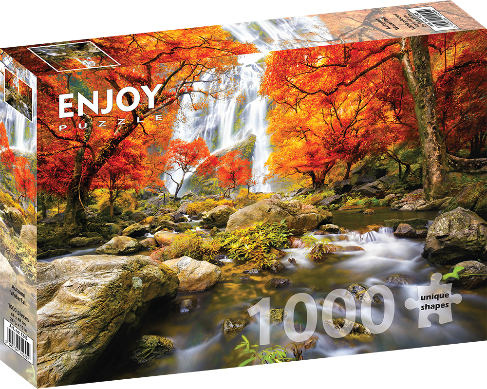 1000 Pieces Jigsaw Puzzle - Autumn Waterfall (1245)