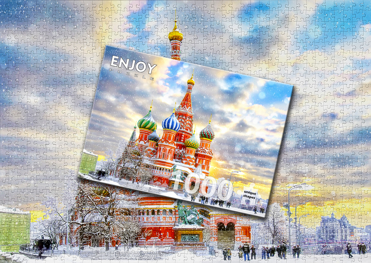 1000 Pieces Jigsaw Puzzle - Saint Basil's Cathedral (1248)