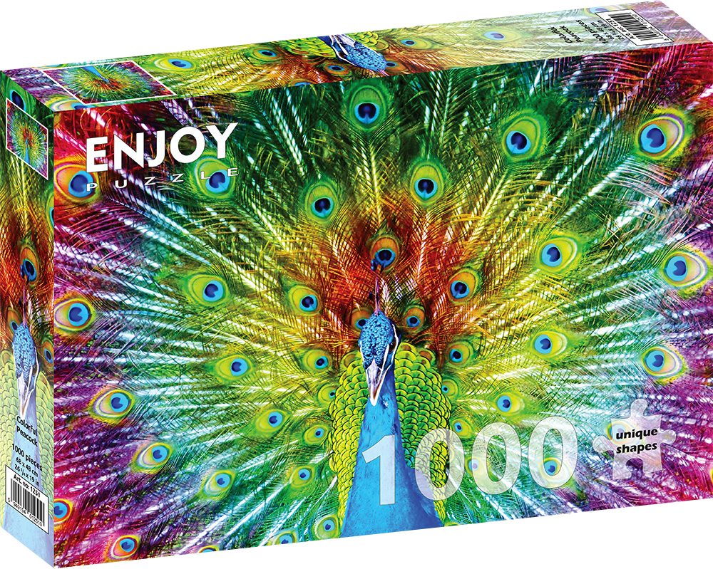 1000 Pieces Jigsaw Puzzle - Colorful Peacock (1251)